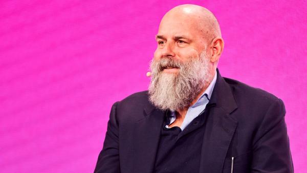 Holger Friedrich, Verleger der Berliner Zeitung, der kürzlich die Ostdeutsche Allgemeine Zeitung auf den Markt gebracht hat, beim Kongress »The Future of German Media« in Hannover, 12.03.2026 (IMAGO / epd)