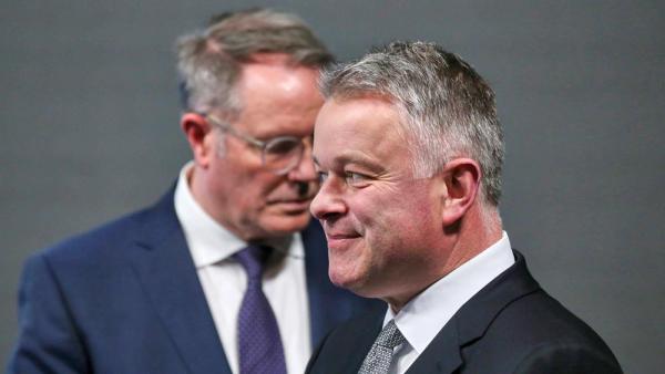 Alexander Schweitzer (SPD) und Gordon Schnieder (CDU), 22.3.2026 (IMAGO / dts Nachrichtenagentur)