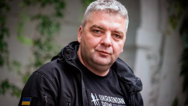 Maksym Butkewytsch ist ukrainischer Journalist und Menschenrechtsaktivist. Am ersten Tag der russischen Vollinvasion, dem 24. Februar 2022, meldete Butkewytsch sich freiwillig zur Armee. (Foto vom 1.10.2025, IMAGO / CTK Photo)