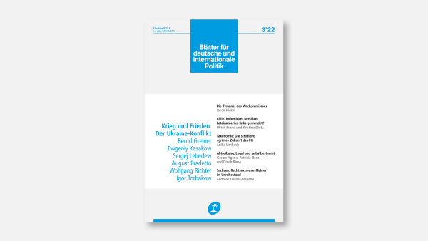 »Blätter«-Ausgabe 3/2022