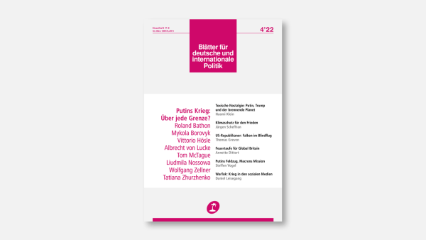 »Blätter«-Ausgabe 4/2022