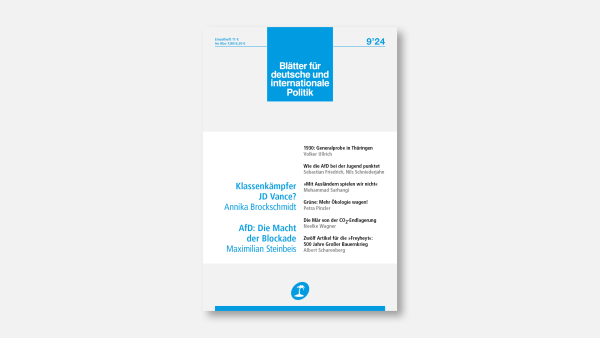 »Blätter«-Ausgabe 9/2024