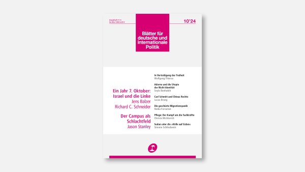 »Blätter«-Ausgabe 10/2024