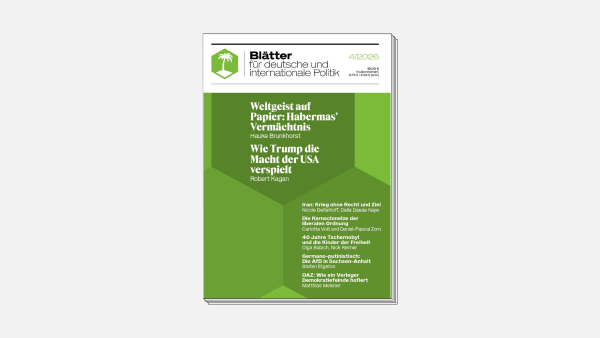 »Blätter«-Ausgabe 4/2026