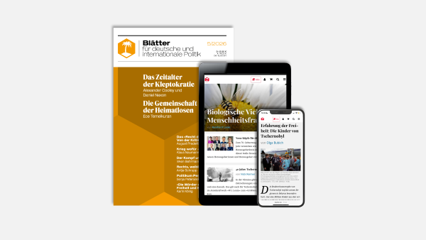 Das »Blätter«-Jubiläumsabo (Ausland)
