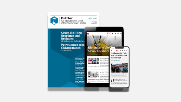 Das »Blätter«-Jubiläumsabo (Ausland)